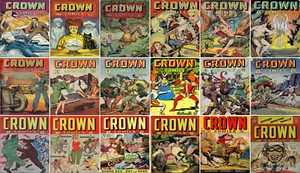 1945 - 1949 paquete de cómics Crown - 19 libros electrónicos en CD - Imagen 1 de 3