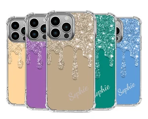 Personalisierte Handyhülle mit Namen Silikon Cover Stoßfest für iPhone 14 12 11 15 98 - Bild 1 von 16