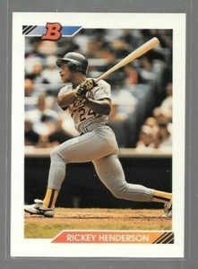 1992 Bowman Rickey Henderson #166 Athletics