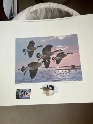 1985 NEW YORK - First of State Duck Stamp Print - A.P. 26/250 Remarques - Image 1 of 4