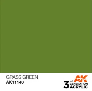 AK INTERACTIVE 11140 - Acrylfarbe Grasgrün 17ml - Bild 1 von 3