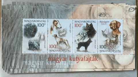 Hungary 2004 Fauna Domestic Animals Pet Dogs 10 MS MNH Cover