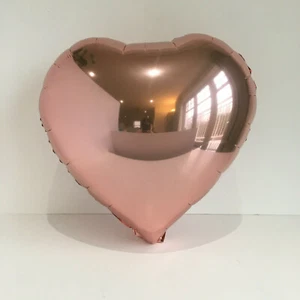 Brand New Rose Gold Heart Shaped Balloons Wedding Party Balloons - Picture 1 of 2