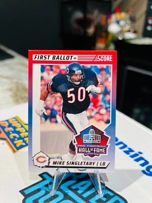 2024 NFL Score - First Ballot #4 Mike Singletary CHICAGO BEARS HOF - Image 1 of 2