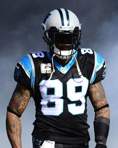 Steve Smith Sr. Foto de fútbol americano de la NFL Smoke Entrance Carolina Panthers 8x10 - Imagen 1 de 1