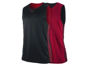 Nike Vest Hustle Basketball Shirt Reversible S/S T-Shirt Red Black UK S M 2XL NN - Picture 1 of 8
