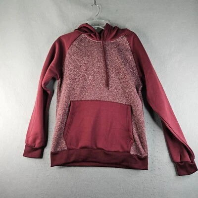 Smith and Mills Hoodie Mens Medium Red Burgundy Knit Fleece Soft Cozy Basic - Image 1 of 4