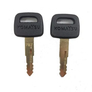 For Komatsu 787 Ignition Key for Excavator Dozer Loader Heavy Equipment Keys 2X - Picture 1 of 5