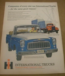Original 1960 International Magazine Ad - World's Most Complete Line - Picture 1 of 1