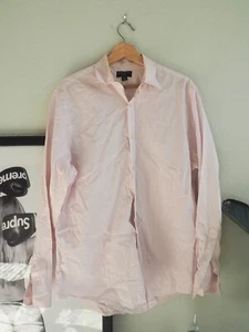 Banana Republic Mens Button Up Dress Shirt Pink Size Large Slim - Fast Shipping - Picture 1 of 3