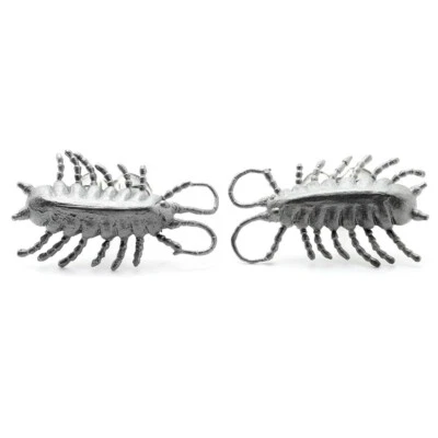 Deakin & Francis Sterling Silver and Enamel Centipede Cufflinks Insect - Image 1 of 2