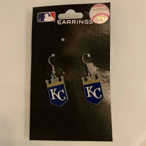 Kansas City Royals MLB Dangle Hook Earrings Brand New & Sealed SHIPS TODAY Cover