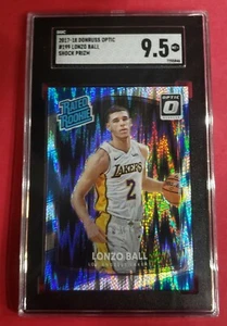 2017/18 Donruss Optic Shock Rated Rookie Lonzo Ball Rc #199 SGC 9.5 - Picture 1 of 2
