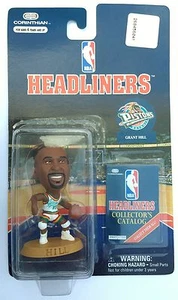 1997 NBA Grant Hill Detroit Pistons Away Corinthian Headliners Basketball Figure - Picture 1 of 2
