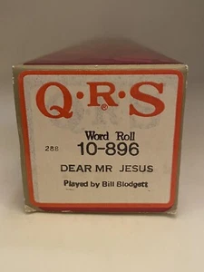 QRS Player Piano Word Roll #10-896 'Dear Mr. Jesus," played by Bill Blodgett - Picture 1 of 6