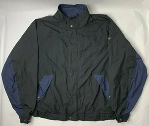 Footjoy Dryjoy Hombres XL Cremallera Completa Lluvia Chaqueta Cortavientos Azul Negro Manga Larga - Imagen 1 de 8