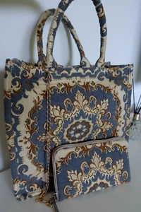 Women's Shopper Bag with Matching Wallet - Picture 1 of 9