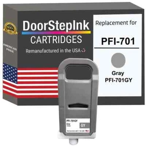 Cartucho de tinta compatible DoorStepInk para Canon PFI-701 700 ml gris-EE. UU. - Imagen 1 de 5