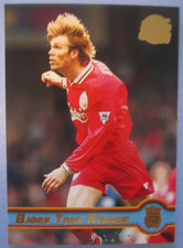 Bjorn Tore Kvarme of Liverpool - Merlin Premier Gold 1998 card