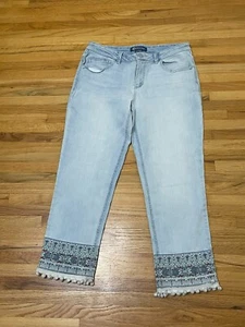 Democracy Flex-Ellent Girlfriend kurze gerade Jeans Damen 8 blau Denim Stretch - Bild 1 von 10