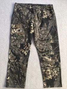 Pantaloni denim mimetici vintage Wrangler Mossy Oak Break Up uomo 44x32 doppio ginocchio - Foto 1 di 8