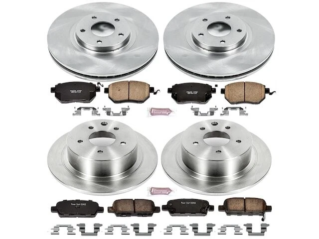 Kit de pastillas de freno y rotor delanteras y traseras para Nissan Máxima 2005 TS376GZ 2004-2006 Foto 1 de 1