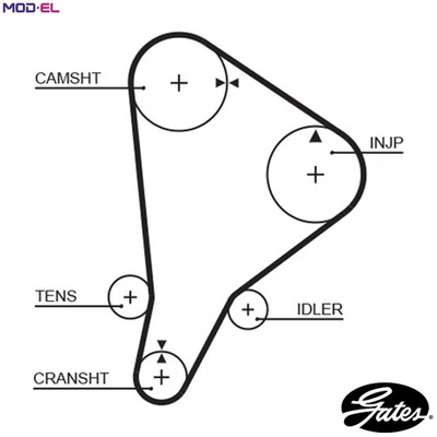 TIMING BELT 5118 FOR TOYOTA CROWN CRESSIDA/Station/Wagon 4/RUNNER HILUX/IV/III - Image 1 of 4