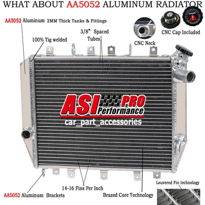 Radiador de aluminio para Kawasaki Ninja ZX12R ZX1200 2002-2005 calidad Foto 1 de 4