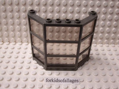 Lego Antiguo Gris Oscuro Bay Ventana 3x8x6 con Trans-Marrón #30185c01 - 6740, 1349 Foto 1 de 3