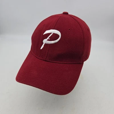 Gorra de béisbol Zephyr roja granate inicial P para hombre XL Phillies Foto 1 de 4
