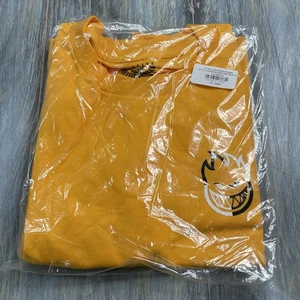 Spitfire Bighead Logo Shirt Men’s Size Large Skateboard T-Shirt Yellow Skater - Picture 1 of 3