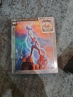 Thor: Love and Thunder 2022 Steelbook 4K UHD, Blu Ray & Digital Code - Image 1 of 2