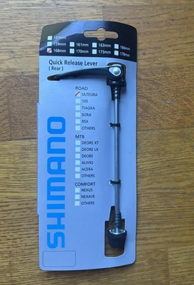 Shimano Ultegra 6800 Quick Release Skewer 168mm Rear - Image 1 of 2
