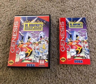 Dr. Robotnik's Mean Bean Machine (Sega Genesis, 1993) Box & Manual Only - Image 1 of 2