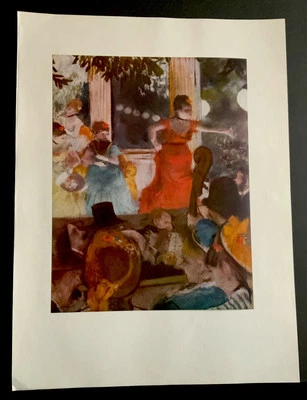 Edgar Degas "Cafe-Concert…” - Unframed Color Portfolio Print 11"x 14” 3/4” 1952 - Image 1 of 4