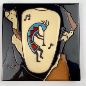 Teissedre Art Tile Kokopelli 6x6 In Coaster Trivet Decor Southwest Indigenous - Bild 1 von 7