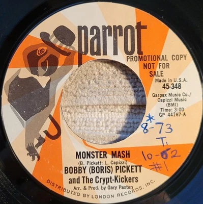 Halloween! Bobby (Boris) Pickett "Monster Mash /Monsters' Mash Party"  promo VG+ - Image 1 of 3