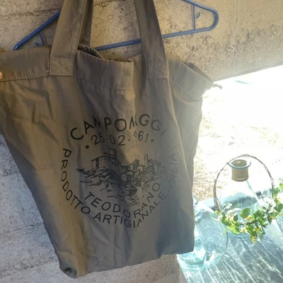 Bolso de Mano Campomaggi Teodorano Lona Oliva Caqui Foto 1 de 4