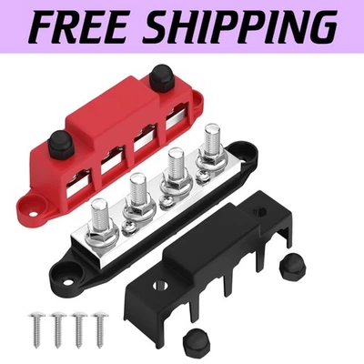 Heavy Duty 400A Bus Bar Terminal Block - Safe Wiring Solution for Car and Boat - Image 1 of 4