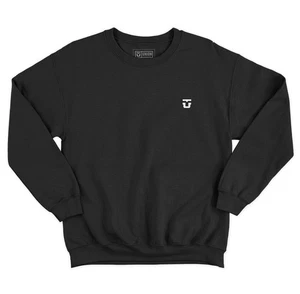 Brandneu Herren Union Premium Rundhalsausschnitt Sweatshirt schwarz - Bild 1 von 1