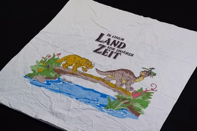 Vintage Land vor unserer Zeit Bettwäsche Bed Sheets Kopfkissen Bezug Comic 80er - Bild 1 von 4