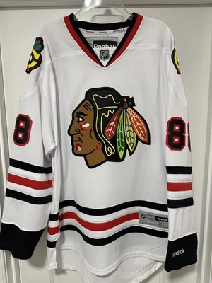 Chicago Blackhawks Reebok Indo Patrick Kane white away hockey jersey NHL size XL - Image 1 of 4