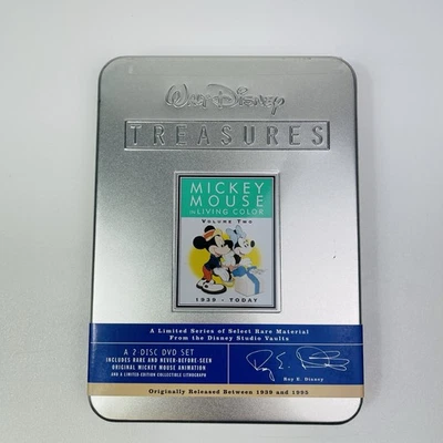 Walt Disney Treasures Mickey Mouse In Vol 2 Living Color 2002 DVD Metal Case - Image 1 of 4