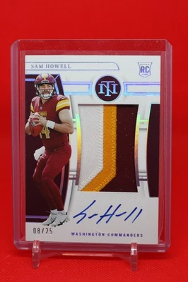 2022 Panini National Treasures - RPA Sam Howell #160 Holo Silver /25 - Image 1 of 2