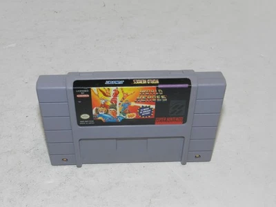 World Heroes Super Nintendo SNES Game Cart Tested - Image 1 of 2