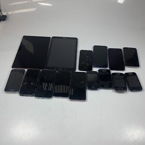 Faulty Samsung phone/tablet bundle 15 items - spares or repair