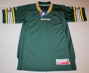 CFL Football Vintage Edmonton Eskimos genähtes Trikot Shirt Small Reebok neu mit Etikett - Bild 1 von 4