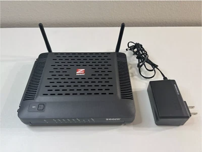 Zoom Docsis 3.0 Cable Modem With Wireless-N And Gigabit Ethernet Model 5352 - Image 1 of 4
