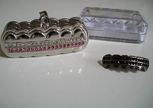 Men's Black Hematite finish For Top Teeth Grillz With Holder & Box - Picture 1 of 7