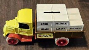 Etrl 1926 Bull Dog Delivery Truck Coin Bank ~ Shoprite ~ ED99 - Picture 1 of 9